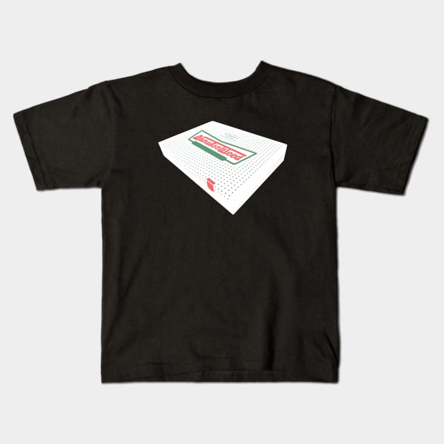 Donut Box Kids T-Shirt by Nerdpins